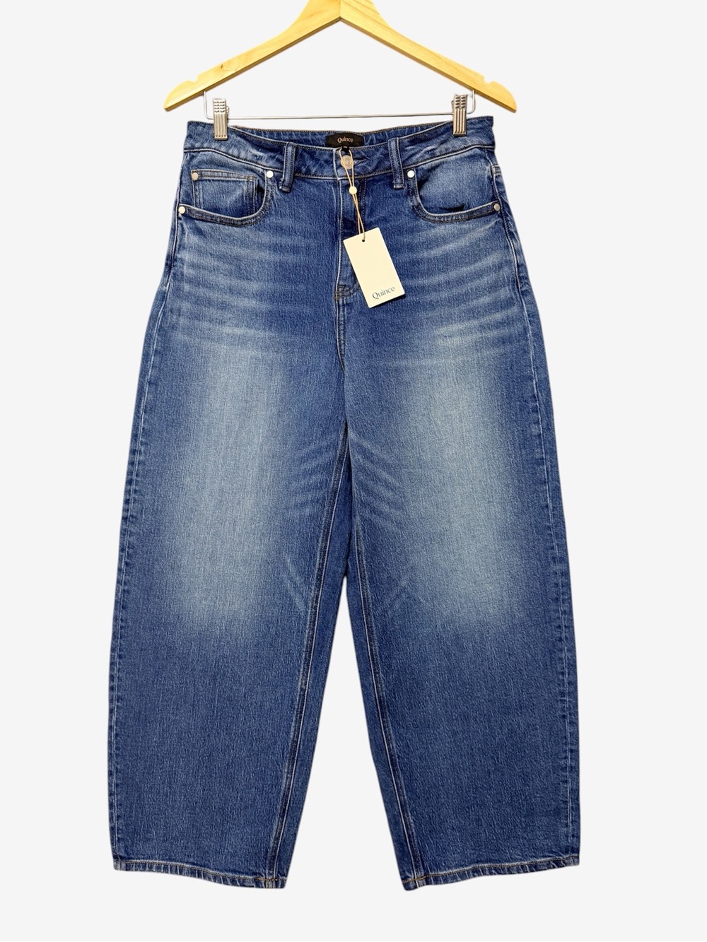 Quince Barrel Jeans – Medium Blue Wash
